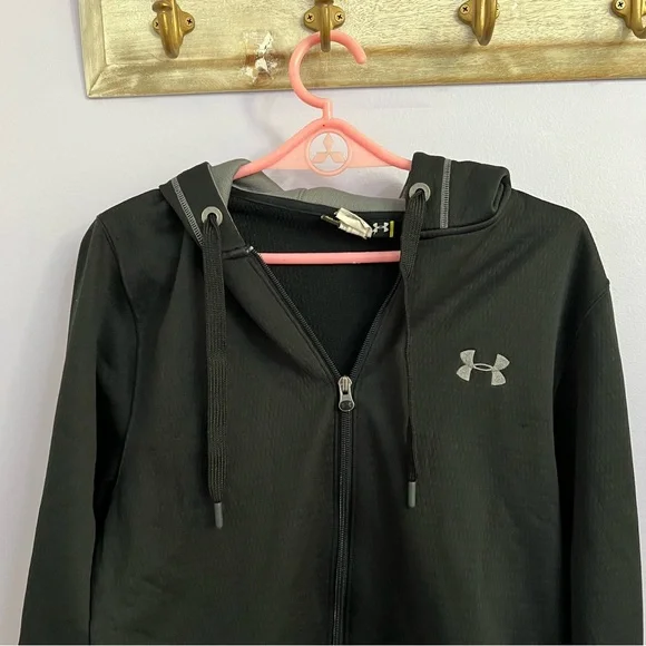Under Armour Black Full-Zip Hoodie - Picture 3 of 6
